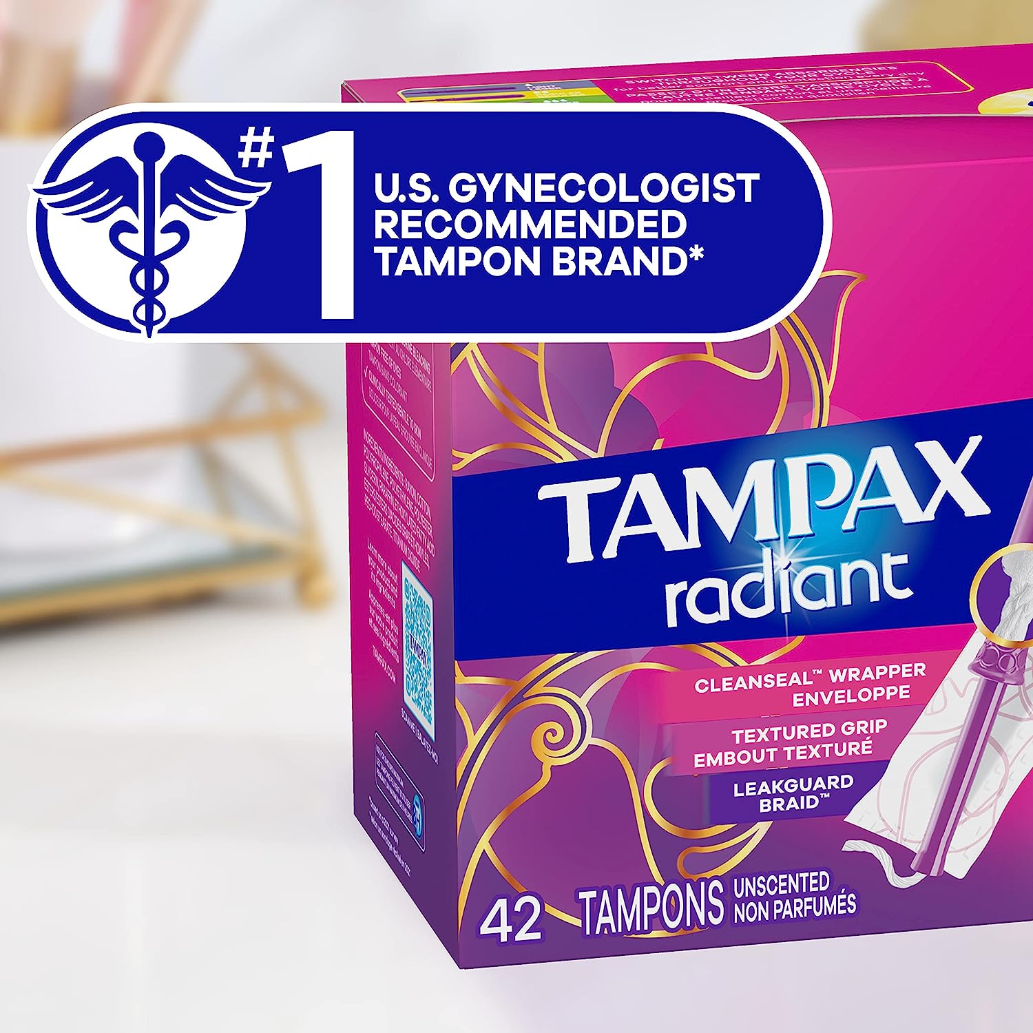 Tampax Radiant Tampons, Super Plus Absorbency - Image 2