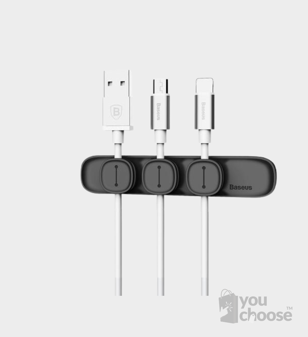Copy of Untitled(1) Baseus Peas Cable Clip Black – ACWDJ-01 - Image 1