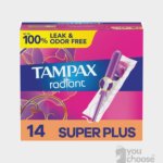 Tampax Radiant Tampons, Super Plus Absorbency