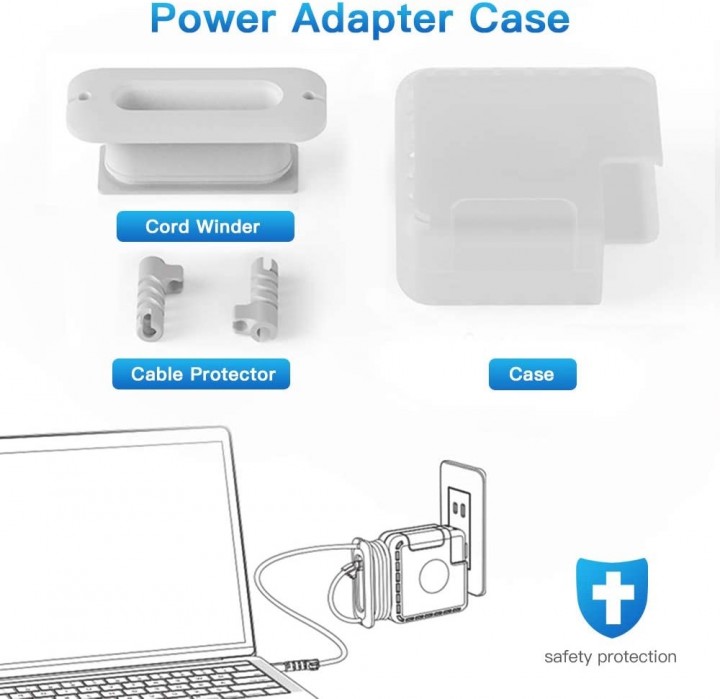 WIWU Power Adapter Case With Cord Winder & Cable Protector - Image 2