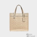 COACH Field Tote 22 In Signature Leather Satchel ~NWT~ C4829 Ivory