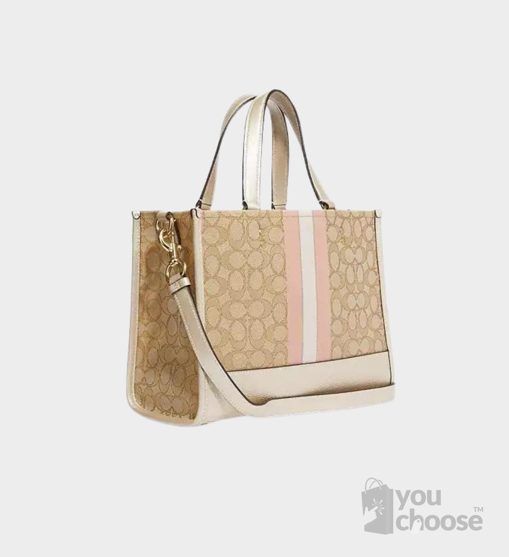 Dempsey Carryall In Signature Jacquard With Stripe And Coach Patch - Image 2