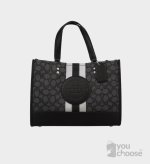 Dempsey Carryall In Signature Jacquard With Stripe And Coach Patch