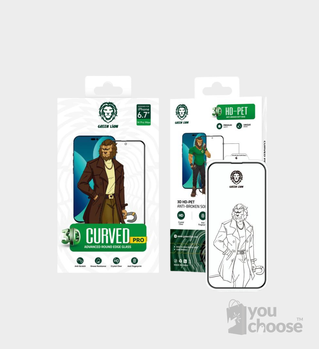 Green Lion Curved Pro Tempered Glass - Image 1