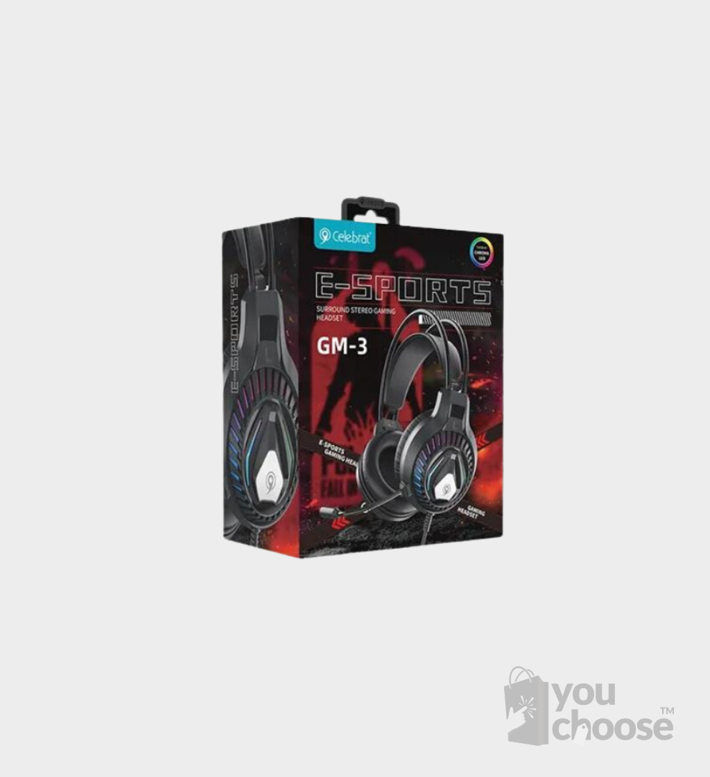 Celebrat GM-3 Surround Stereo Wired Gaming Headset - Image 2