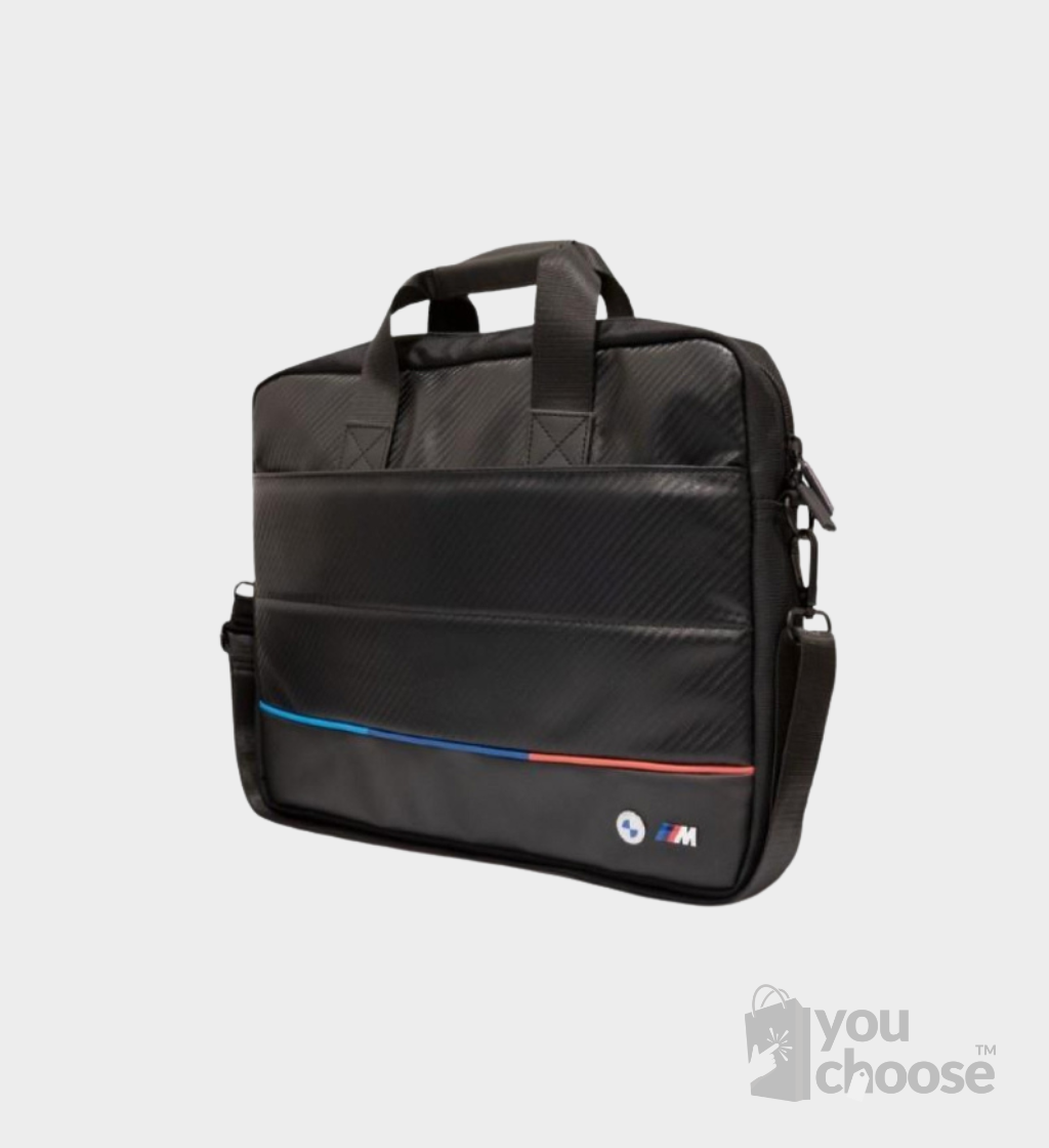 BMW Laptop Bag Carbon Tricolour – Black 15″ - Image 2