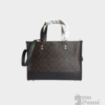 original Coach 1955 pure authentic ladies classic logo canvas DEMPSEY CARRYALL Tote bag